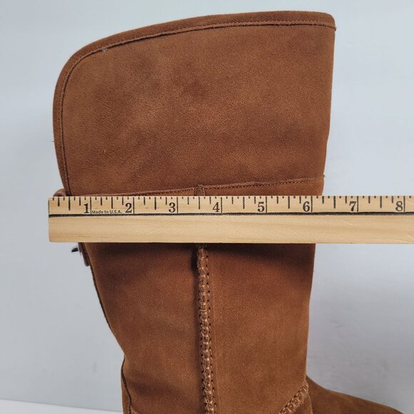 Coach Women's Brown Turnlock Shearling Boots G1011 US Size 8.5B - Picture 8 of 12